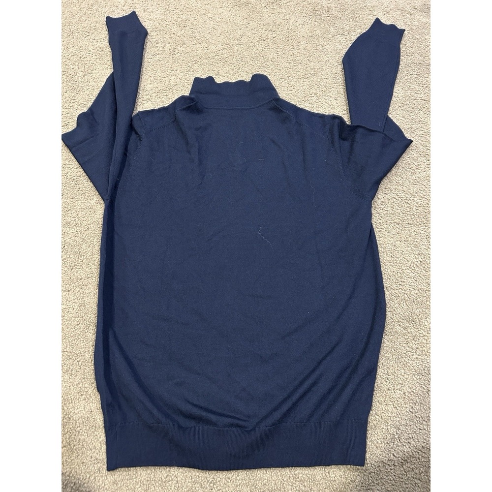Collars And Co Australian Merino Wool Men's‎ Sweater Blue Men's Size Large NWT - Picture 2 of 3